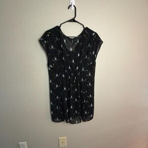 Sheer Owl Coverup Dress